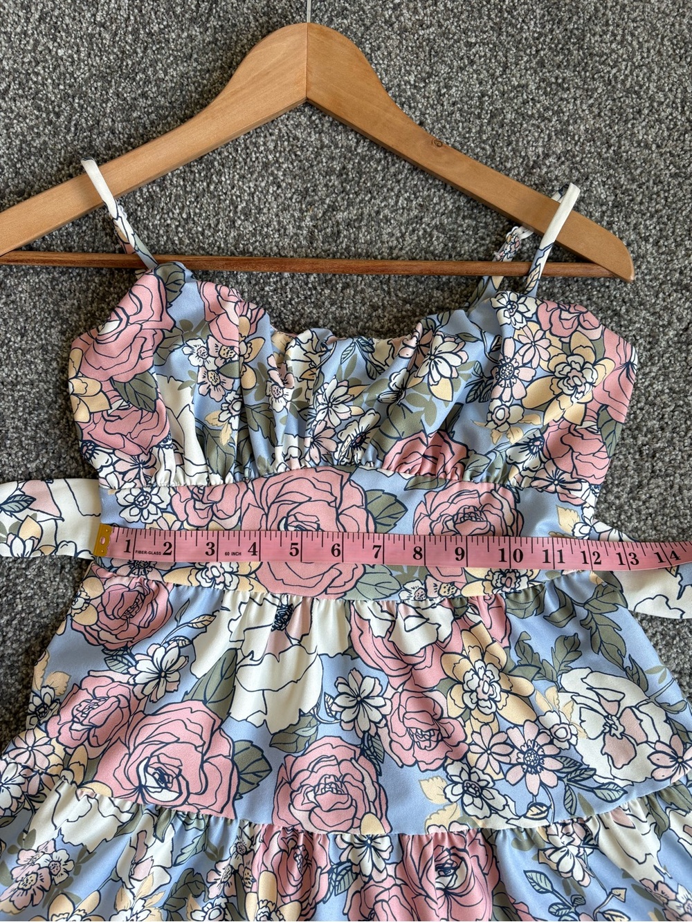 Altar’d State Soft Floral Spaghetti Strap Dress Sundress Bow Back Garden Small - Picture 5 of 12
